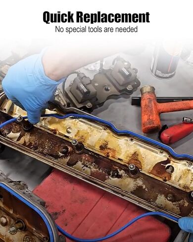 Valve Cover Gasket Replace VS 50088 R Fit for Chevy Express Blazer Camaro Caprice C1500 Cadillac Brougham Escalade Buick Roadmaster Pontiac Firebird GMC Oldsmobile Custom Cruiser 1986-2002 in Saudi Arabia