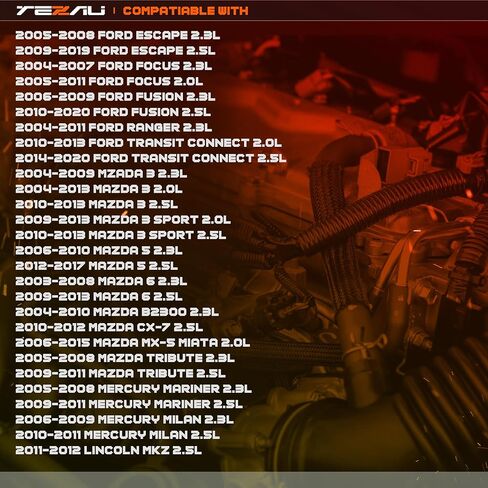 مجموعة حشية غطاء الصمام متوافقة مع Ford Escape Fusion Focus Transit Connect Mazda 3 6 MX-5 Tribute Mercury Mariner Milan Lincoln MKZ 2.3L 2.5L 2.0L VS50639R-1 VS50639R1 in Kuwait
