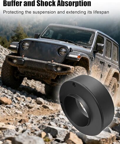1.5" Front Spring Spacer Set Fit for Jeep Wrangler Gladiator JK JL JT 2007-2024, Leveling Lifting Kit Spring Washer 2-4 door, Cushioning Shock Absorption in Saudi Arabia