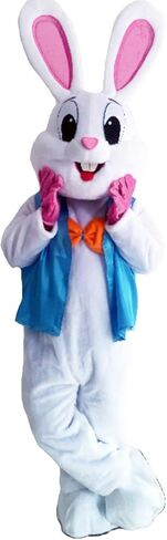 Bunny Mascot Costume Bunny Costume Adult Easter Costume Bunny suit Halloween Fancy Dress in Saudi Arabia