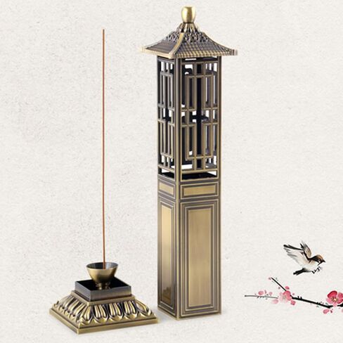 Pavilion Incense Burner Chinese Style Incense Holder Home Indoor Creative Fragrance Ornaments in Saudi Arabia