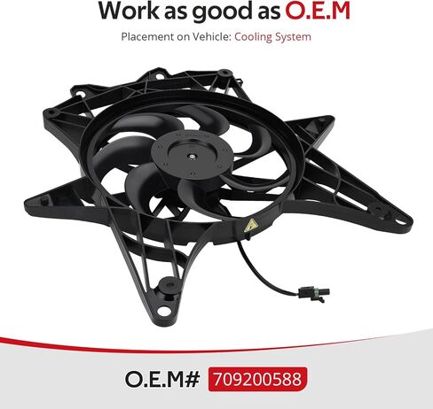 مجموعة مروحة تبريد الرادياتير JAVIK لـ Can-Am Maverick X3 Max Turbo R RR 2017-2024 O.E.M #709200588 in Saudi Arabia
