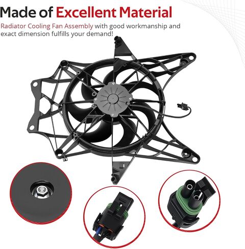 مجموعة مروحة تبريد الرادياتير JAVIK لـ Can-Am Maverick X3 Max Turbo R RR 2017-2024 O.E.M #709200588 in Saudi Arabia