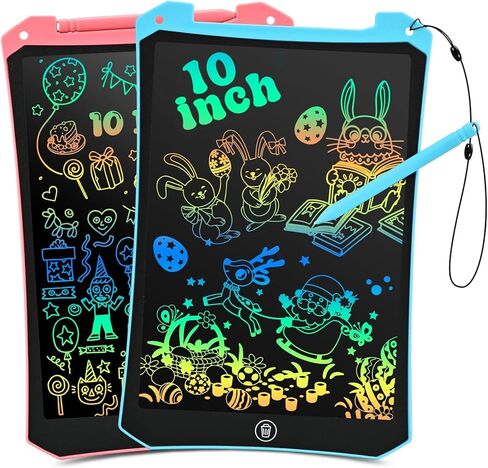 EooCoo 15 بوصة LCD تابلت للكتابة للأطفال، لوحة رسم إلكترونية ملونة للشاشة، ألعاب تعليمية مغناطيسية للوحة الرسم للأطفال من عمر 3 4 5-7 سنوات، هدايا عيد الفصح للأولاد والبنات، أزرق in Kuwait