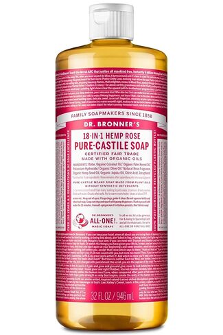 Dr. Bronner's - Pure-Castile Liquid Soap Variety Pack - Almond, Lavender, Baby Unscented, & Peppermint, Made w/Organic Oils, 18-in-1 Uses: Face, Body, Hair, Laundry, Pets, Dishes, Etc. (16oz, 4-Pack) in Saudi Arabia