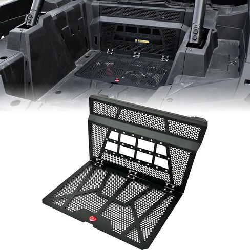 SAUTVS Vented Engine Cover for Polaris RZR XP 1000 / RZR XP Turbo 2014-2023, Aluminum Quick Release Vented Rear Bed Cover Ventilated Bed Panel(Replace OEM #5454273) in Saudi Arabia
