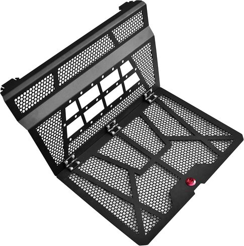 SAUTVS Vented Engine Cover for Polaris RZR XP 1000 / RZR XP Turbo 2014-2023, Aluminum Quick Release Vented Rear Bed Cover Ventilated Bed Panel(Replace OEM #5454273) in Saudi Arabia