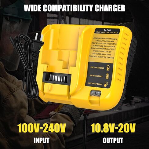 شاحن 90556254-01 متوافق مع بطارية بلاك اند ديكر 18 فولت 14.4 فولت 12 فولت 9.6 فولت NiCad & NiMh HPB18 A1718 244760-00 Firestorm FSB18 FS18FL HPB14 FSB14 HPB12 FS12B HPB96 FSB96 in Kuwait