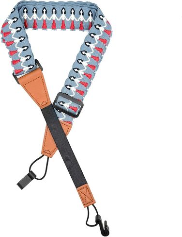 Adjustable Ukulele Strap, No-Drill Ukulele Straps Adult Size, Easy to Use with Double J Hooks, Fits Most Standard Sizes, Ukulele Accessories in Kuwait