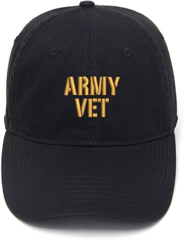 Army Vet Embroidered Mens Baseball Cap Cotton Washed Baseball Hat in Saudi Arabia