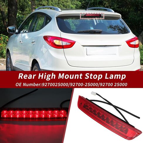 LED Third Brake Light with Harness for Hyundai Tucson 2011-2014 927002S000 Red 3rd High Mounted Stop Lamp for Hyundai Ix35 2011-2015 Rear Center High Level Brake Light 92700-2S000 in Saudi Arabia