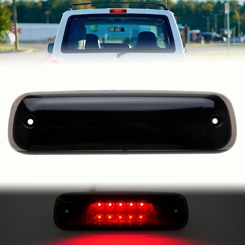 nsautolighting LED Third Brake Light for 1997 1998 1999 2000 2001 Jee'p Cherokee XJ Red LED 3rd Brake Tail Rear Center High Mount Stop Lamp Replace OEM CHMSL Smoked Lens 55155614AE in Saudi Arabia
