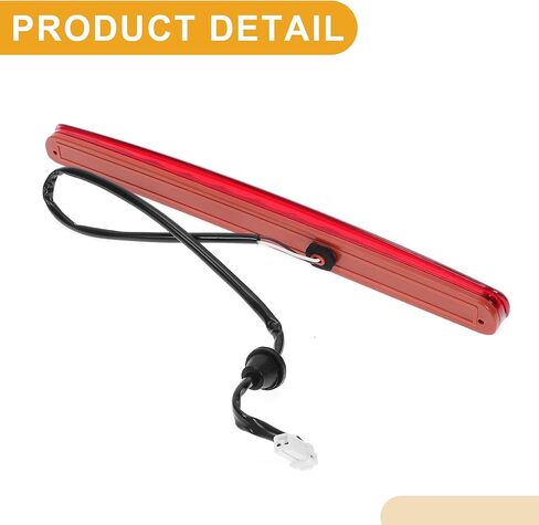 Third Brake Stop Light No.68140780AA Car Auxiliary Brake Lamp High Level Brake Light for Fiat 500 2012-2019 ABS Red 1 Pcs in Saudi Arabia