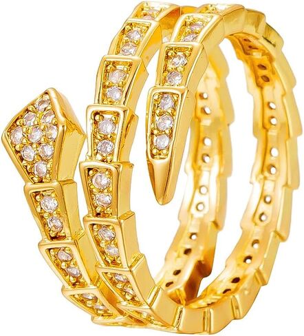 Trendy Adjustable Snake Ring for Women, Making It Be The Outstanding Ring in Your Fingers in Kuwait