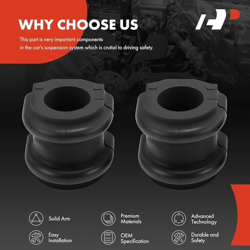 A-Premium 2 x Front To Frame Sway Bar Bushing Kit, Compatible with Hyundai Sonata 2008-2010, Azera 2011-2016, Veracruz 2007-2012 in Saudi Arabia