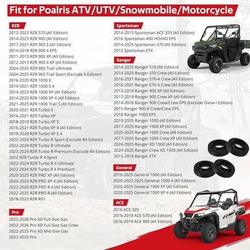 JAVIK 4 قطعة غطاء الصمام المعزل ل Polairs RZR 1000 900 570 RZR Turbo XP RZR Turbo R RZR PRO XP 2011-2025 Ranger 570 900 XP 1000 XD 1500 2013-2025 رياضي 570 450 HO 2014-2025 O.E.M # 5413806 in Saudi Arabia
