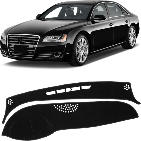 حصيرة لوحة القيادة المُحدثة لسيارة Hyundai Tucson 2022-2024 (تناسب فقط مجموعة رقمية مقاس 10.25 بوصة) حصيرة لوحة القيادة من البوليستر غطاء عاكس للزجاج الأمامي مانع للانزلاق ملحق داخلي باللون الأسود in Kuwait