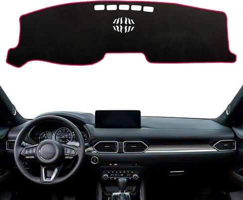 Fit for Mazda CX-5 2017-2025 Dashboard Cover Pad,Dash Cover Mat,Custom Faux Suede/Non-Slip/Black line in Saudi Arabia