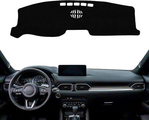 Fit for Mazda CX-5 2017-2025 Dashboard Cover Pad,Dash Cover Mat,Custom Faux Suede/Non-Slip/Black line in Saudi Arabia