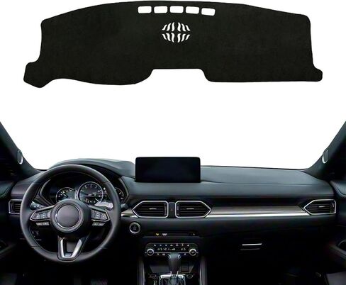 Fit for Mazda CX-5 2017-2025 Dashboard Cover Pad,Dash Cover Mat,Custom Faux Suede/Non-Slip/Black line in Saudi Arabia