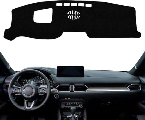 Fit for Mazda CX-5 2017-2025 Dashboard Cover Pad,Dash Cover Mat,Custom Faux Suede/Non-Slip/Black line in Saudi Arabia