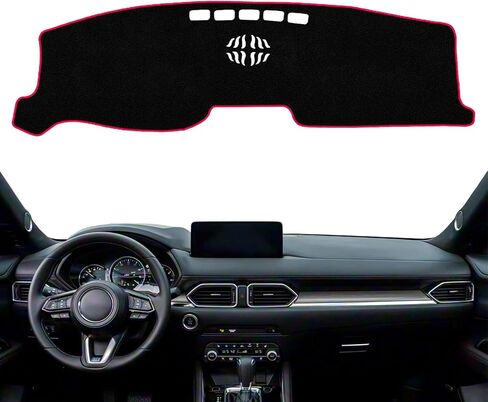 Fit for Mazda CX-5 2017-2025 Dashboard Cover Pad,Dash Cover Mat,Custom Faux Suede/Non-Slip/Black line in Saudi Arabia