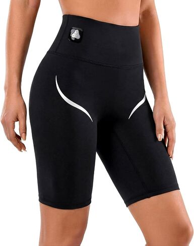 Women's 8" Biker Shorts High Waist Yoga Workout Gym Running Volleyball Spandex Shorts in Saudi Arabia