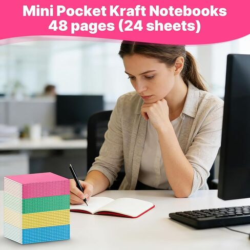 150 Pack Mini Notebooks Bulk, 4 x 4 inch Small Notepad, Mini Pocket Blank Sketchbooks, Colorful Covers Unlined Journals for Writing Drawing(24 Sheets/48 Pages) in Kuwait