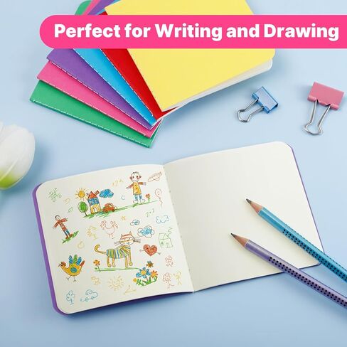 150 Pack Mini Notebooks Bulk, 4 x 4 inch Small Notepad, Mini Pocket Blank Sketchbooks, Colorful Covers Unlined Journals for Writing Drawing(24 Sheets/48 Pages) in Kuwait