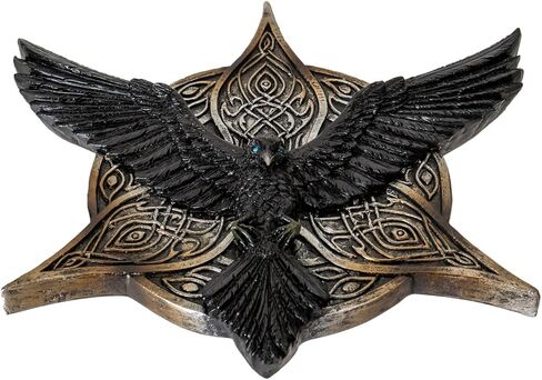 Pacific Giftware Raven Incense Burner Decorative Celtic Knotwork Design with Resin Wings and Intricate Details Ideal for Aromatherapy and Home Decor 5.71" Long in Saudi Arabia