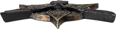 Pacific Giftware Raven Incense Burner Decorative Celtic Knotwork Design with Resin Wings and Intricate Details Ideal for Aromatherapy and Home Decor 5.71" Long in Saudi Arabia