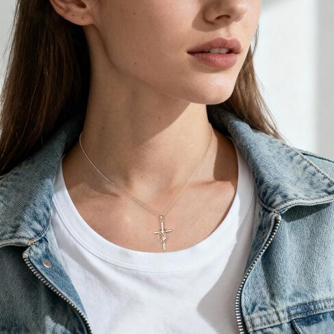 NORBU Sterling Silver Nurse Necklace for Women, Essentials Gifts for Nurse/Doctor/Medical Assistant/Medical Student RN, Nurses Week Gift Graduation Presents for Nurses Appreciation Gift in Saudi Arabia