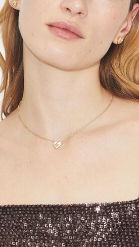 Tory Burch Women's Forget Me Not Heart Pendant Necklace in Saudi Arabia