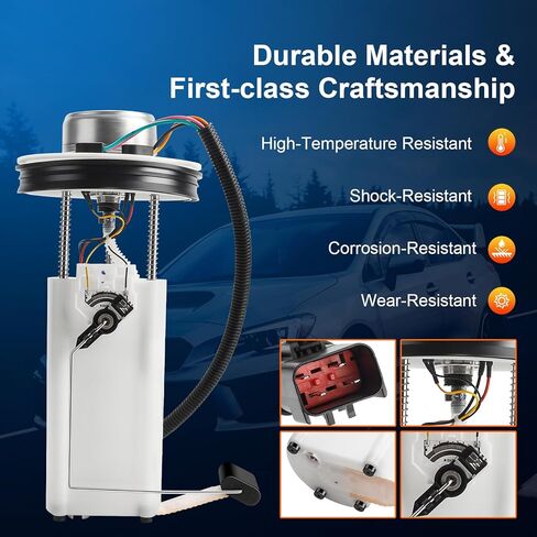 OGATOO Electric Fuel Pump Assembly Compatible with Jeep Wrangler TJ 1997 1998 1999 2000 2001 2002 2.5L 4.0L L4 L6, Replace 4897755AB P75045M SP7115M E7115MN in Saudi Arabia