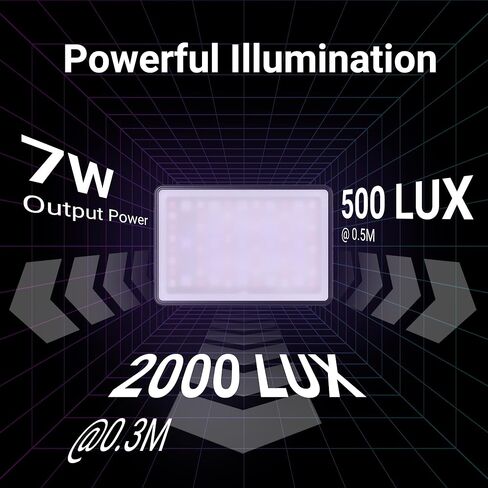 JJC Magnetic RGB LED Video Light for Sony ZV-1F ZV1F ZV-1 ZV1 ZV-E10 A7C II A7CR A6000, Canon EOS R50 R100, Nikon Z30 Z50 Camera, for Smartphone Vlog, 24 Scene Modes, 2600mAh/2500K-8500K/Rechargeable in Kuwait