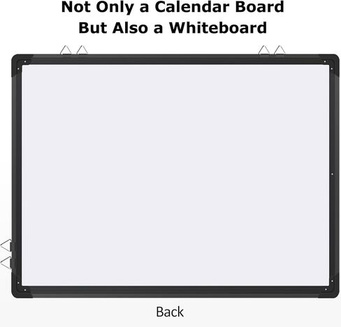 EAONE 24x18 in Double Side Whiteboard Calendar & Cork Board Combo for Wall, 3 in 1 Magnetic Dry Erase Whiteboard Monthly Calendar and Bulletin Board with Aluminum Frame for Home Office Kitchen in Kuwait