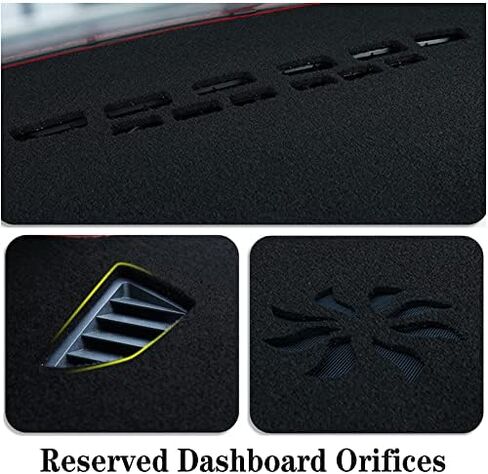 Dash Covers Mat for Nissan Frontier 2022-2025,Polyester Car Dashboard Cover,Dash Board Protecter Cover,Car Dash Board Cover Pad,Black in Saudi Arabia