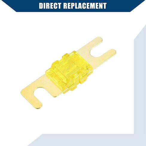 Mini ANL Fuses 20A / Audio CD Fuse for Car Motorcycle Boat/Durable Plastic Metal / 5 Pcs Gold Tone Yellow in Saudi Arabia