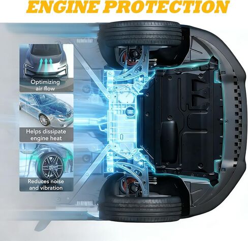 Lower Engine Splash Shields Cover Compatible with 2019-2023 Corolla XSE H/B w/XSE Pkg 5141002440 TO1228266 in Saudi Arabia