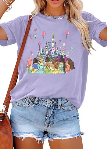 Magical Shirt for Women: Magic Kingdom Princess Tshirt Princess Shirt Family Vacation Trip Tee in Saudi Arabia