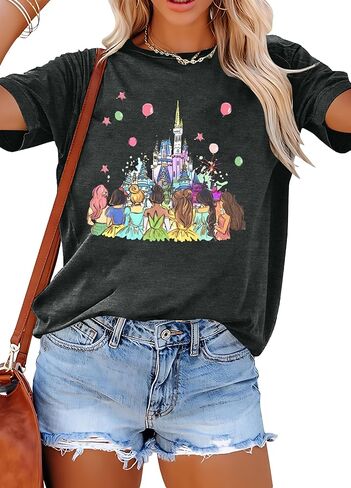 Magical Shirt for Women: Magic Kingdom Princess Tshirt Princess Shirt Family Vacation Trip Tee in Saudi Arabia