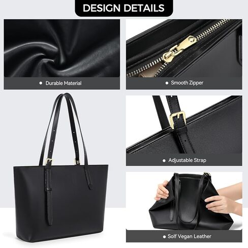 Peacocktion Tote Bag for Women Soft Faux Leather Shoulder Bag Handbag for Ladies Work Everyday Office Travel in Saudi Arabia