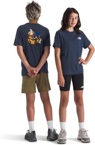 The North Face Boys' Woodland Wanderer Regular Short Sleeve Tee (Little Kid/Big Kid) in Saudi Arabia