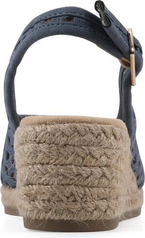 White Mountain Women's Maize II Perforated Slingback Espadrille Wedge Sandal in Saudi Arabia