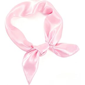 vabovin 23.6 بوصة وشاح مربع من الساتان مثل باندانا شعر الرقبة الحريرية، منديل ريترو لإكسسوارات أزياء الهالوين in Kuwait