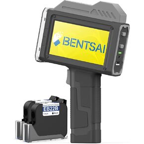 BENTSAI Handheld Printer 1 Inch BT-HH6210B Bundle with 2-Pack EB22B Original Solvent Fast Dry Black Ink Cartridge use for Code Date Logo Text Printing in Kuwait