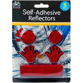 مجموعة عاكسات ذاتية اللصق مكونة من 5 قطع لتعزيز السلامة، مثالية للطرق والمركبات والدراجات والبوابات وصناديق البريد والمزيد، وتتميز بأشكال ممتعة وسطح عاكس أحمر عالي الوضوح in Kuwait