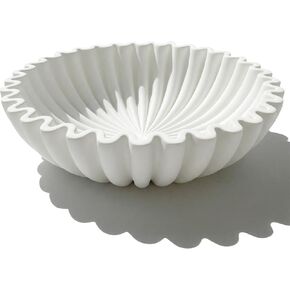 Decorative Bowls for home decor, fruit bowl for kitchen counter, Scalloped key bowl for entryway table in Saudi Arabia