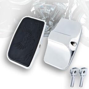 Driver Footpeg Passenger Peg Floorboard Footboard for Kawasaki Honda Triumph NINJA Vulcan Mean Streak Shadow Spirt Aero Phantom Magna VN900 Vtx VT750 VTX1800 Etc (Eagle, Chrome) in Kuwait