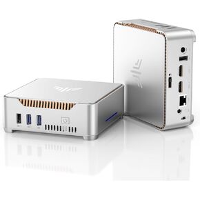 كمبيوتر KAMRUI GK3 Plus Mini PC، Intel Alder Lake الثاني عشر - N95 (حتى 3.4 جيجا هرتز) ذاكرة الوصول العشوائي 8 جيجا بايت 256 جيجا بايت M.2 SSD كمبيوتر صغير، جيجابت إيثرنت، 4K UHD، شبكة Wi-Fi مزدوجة، BT 4.2 كمبيوتر مكتبي صغير للمنزل/الأعمال in Kuwait